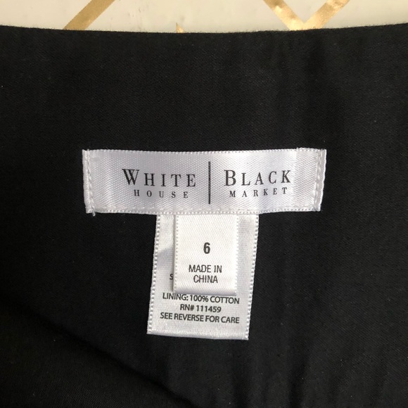 White House Black Market A line embroidered skirt - Picture 6 of 6